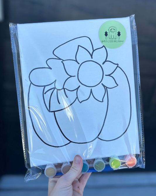 Pumpkin and Flower Paint Kit