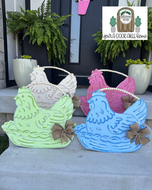 Nesting Hen Door Hanger