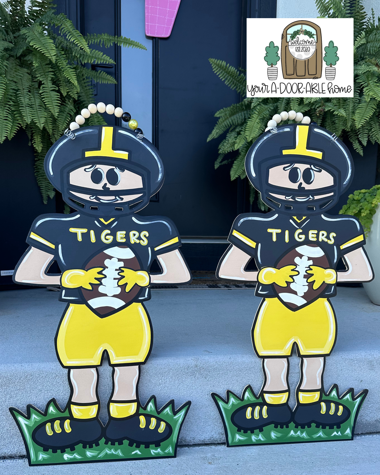 Football Boy Door Hanger