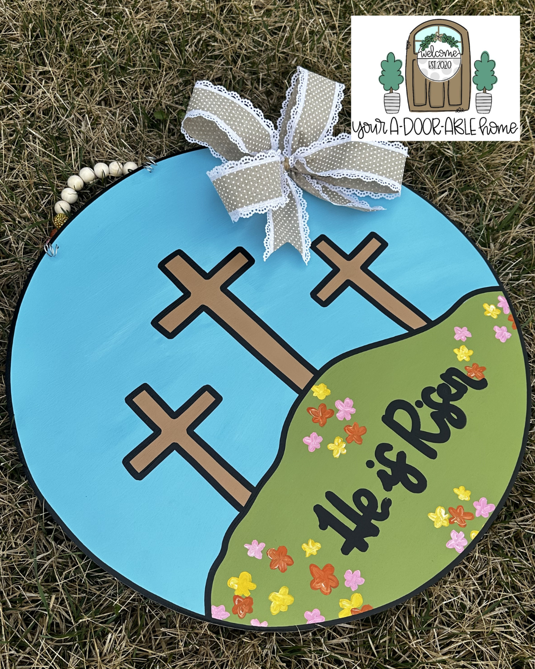 He is Risen Door Hanger