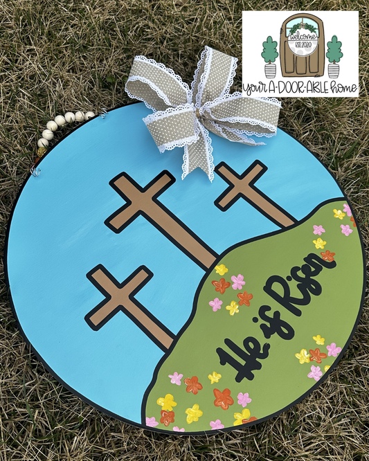 He is Risen Door Hanger