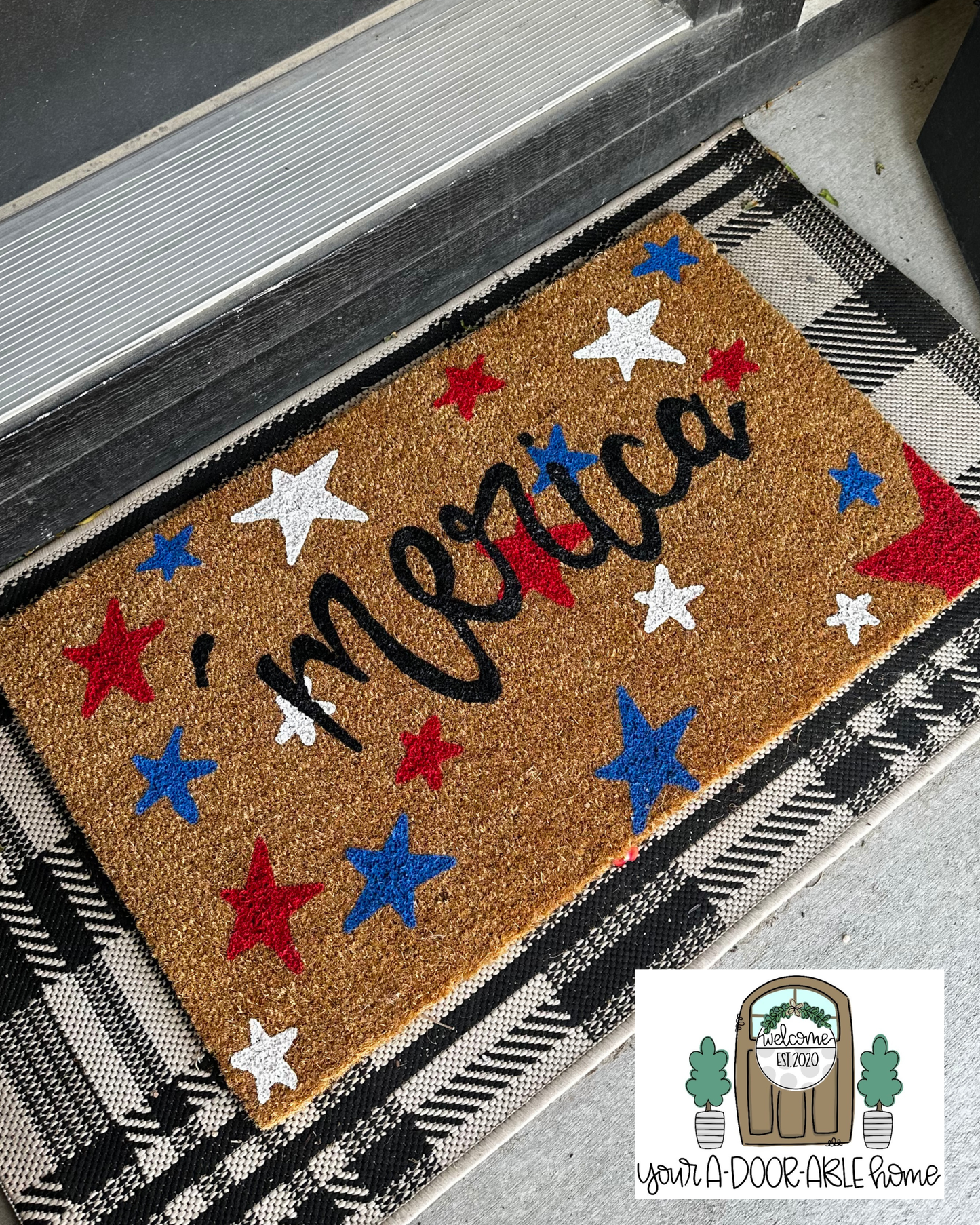 'Merica Door Mat