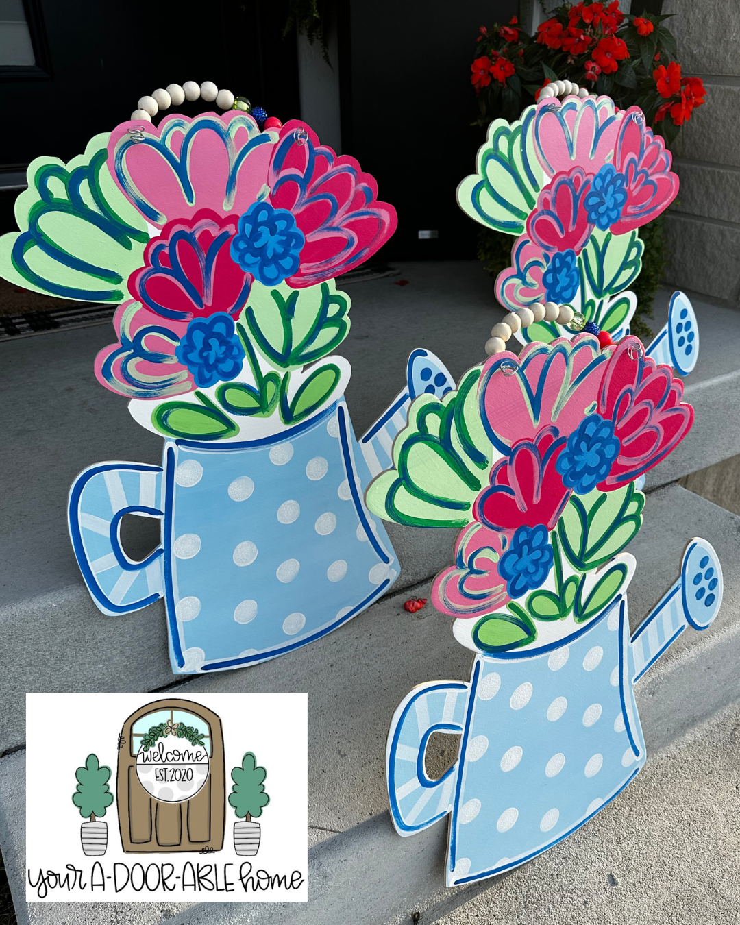 Watering Can Door Hanger