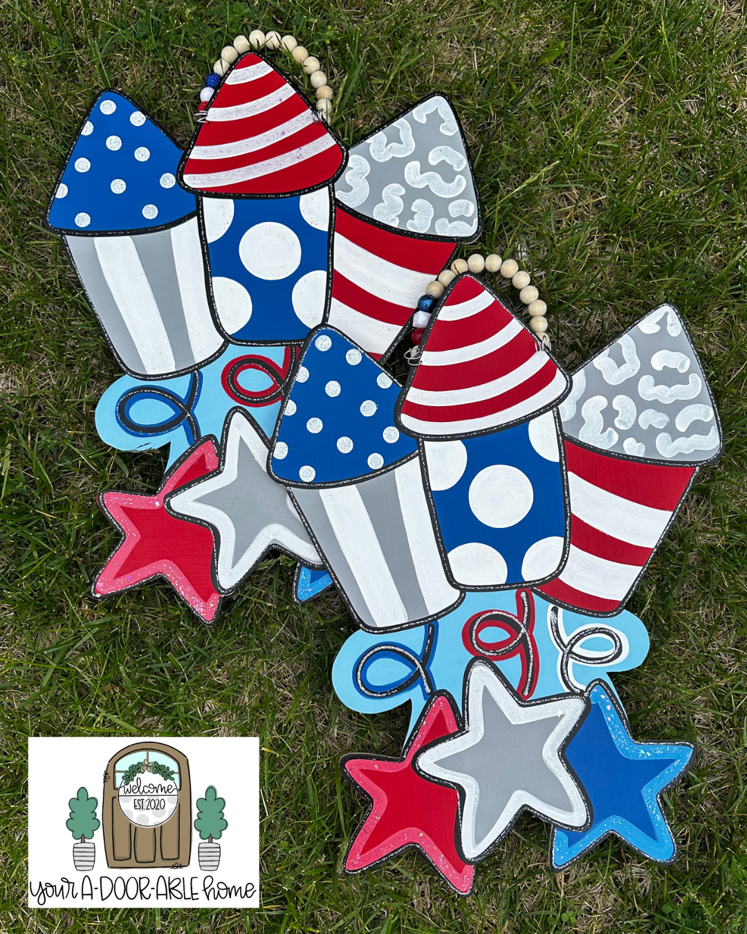 Firecracker Trio Door Hanger