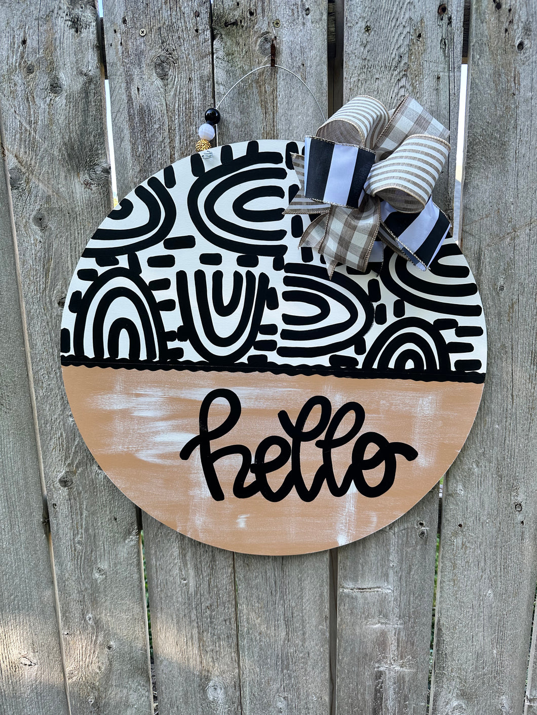 Neutral Boho Door Hanger