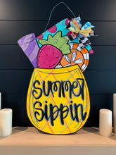 Load image into Gallery viewer, Summer Sippin Door Hanger
