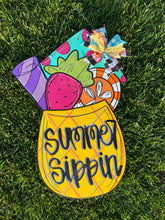 Load image into Gallery viewer, Summer Sippin Door Hanger
