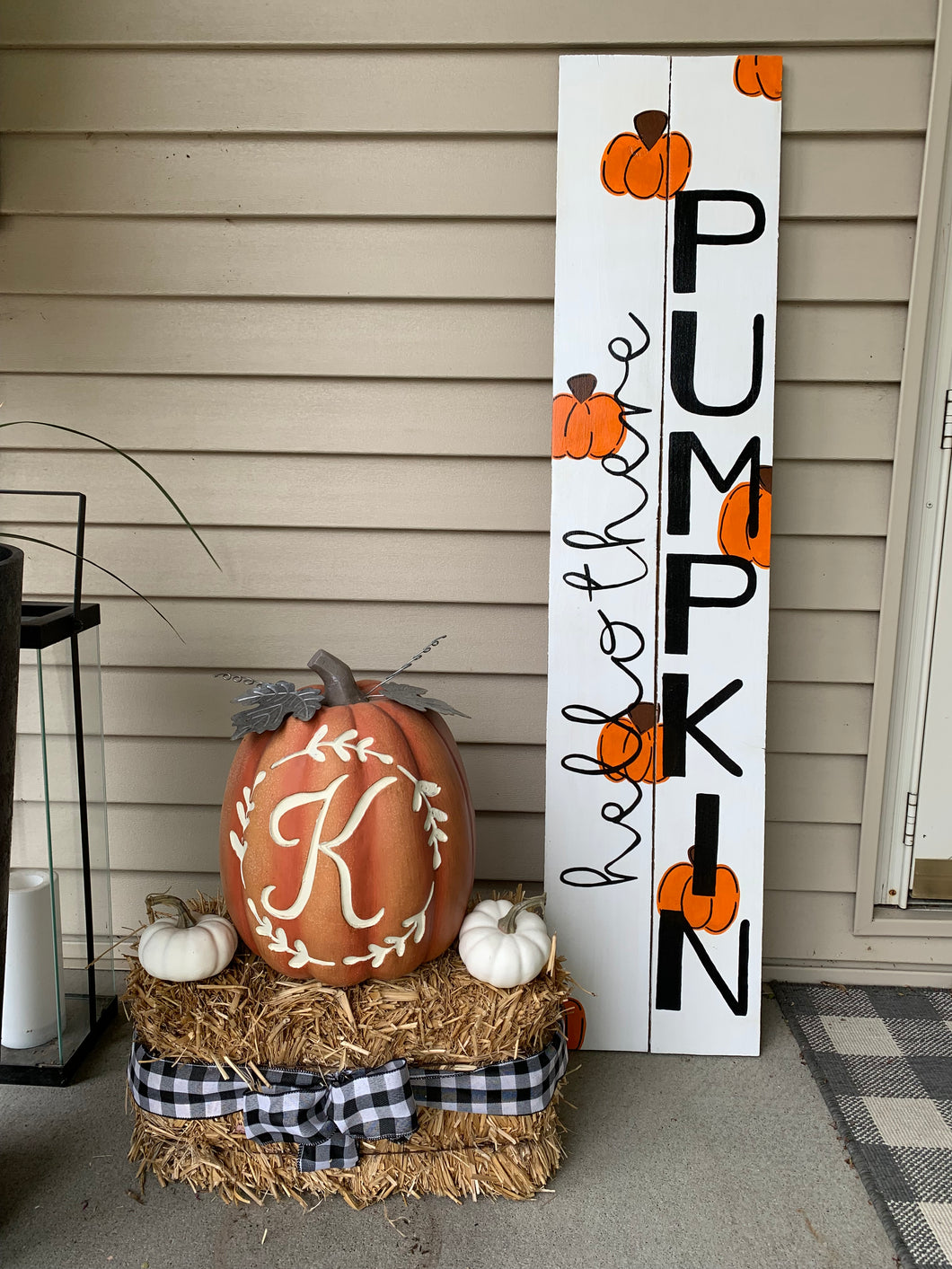 Hello Pumpkin Porch Leaner