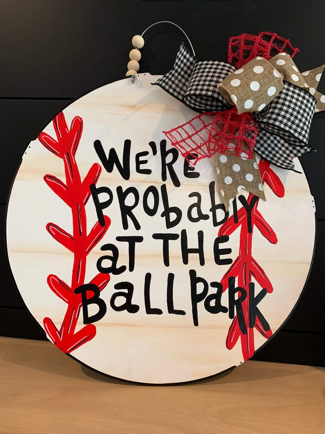 Baseball Family Door Hanger