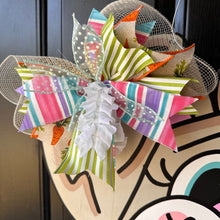 Load image into Gallery viewer, Easter Bunny Ribbon Leg Door Hanger
