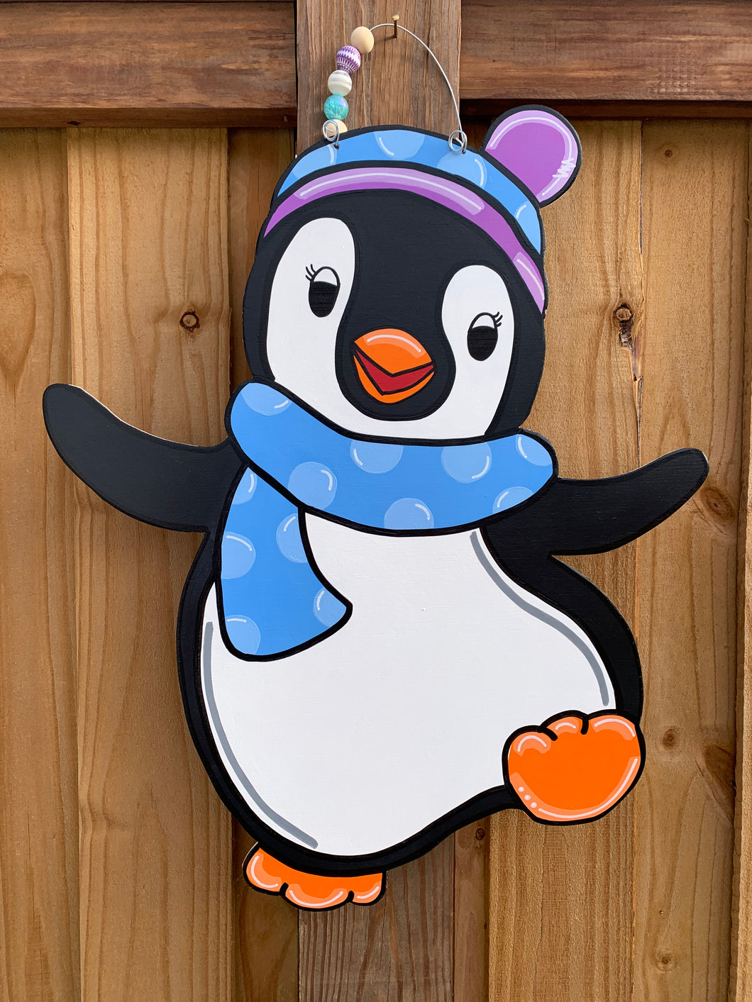 Winter Penguin Door Hanger