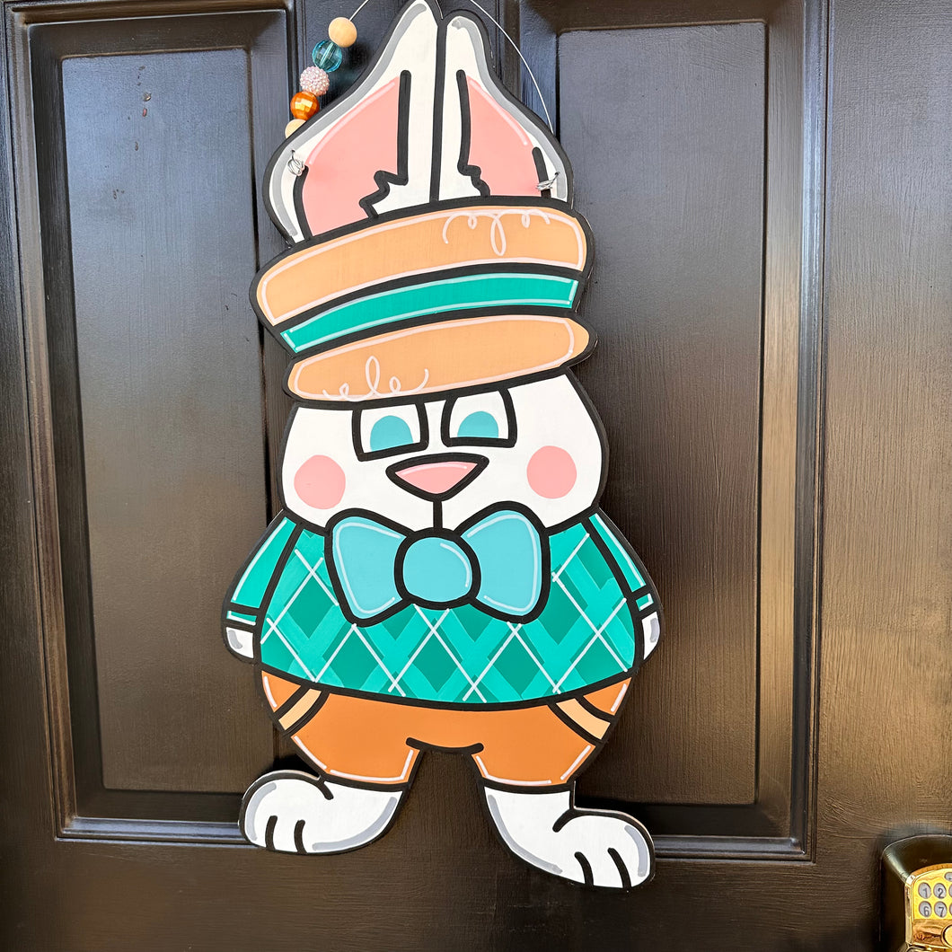 Boy Bunny Door Hanger