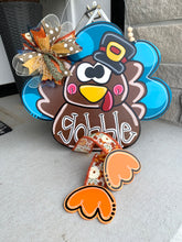 Load image into Gallery viewer, Ribbon Leg Turkey Door Hanger
