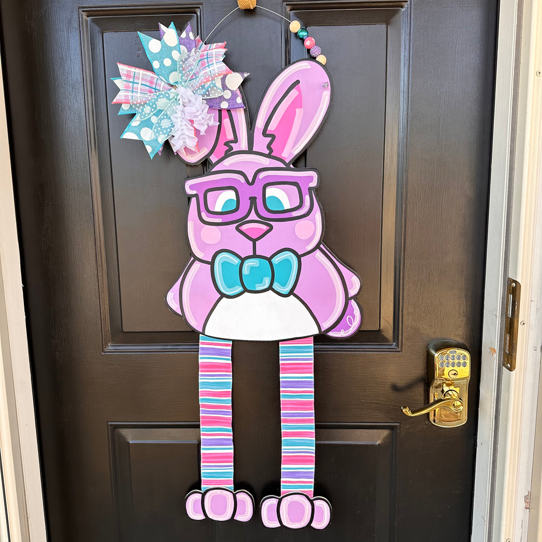 Funky Bunny Ribbon Leg Door Hanger