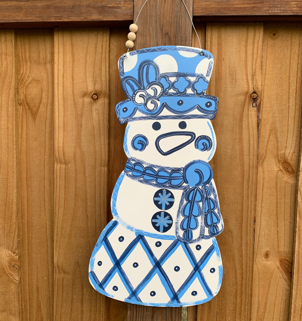 Snowman Door Hanger