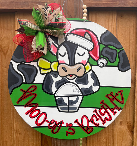 Mooey and Bright Door Hanger